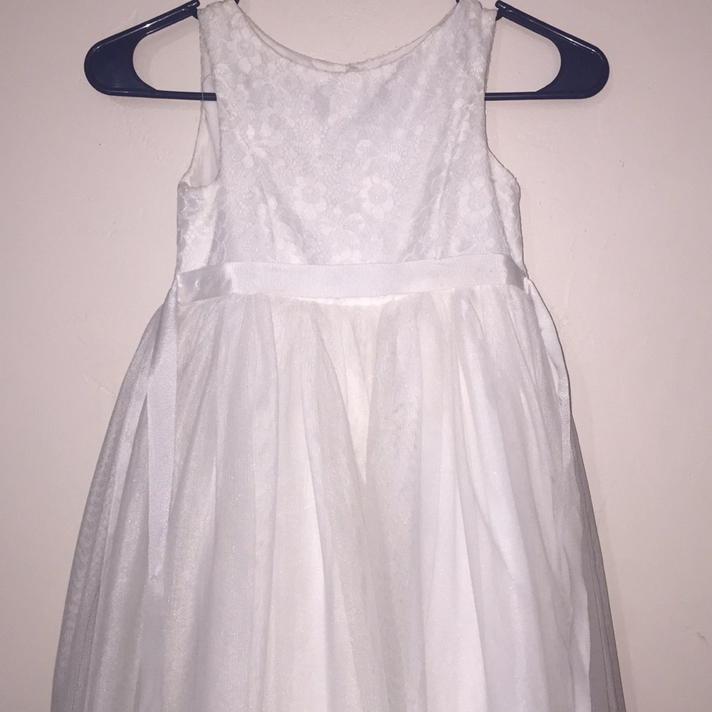 Flower girl dress by David’s bridal